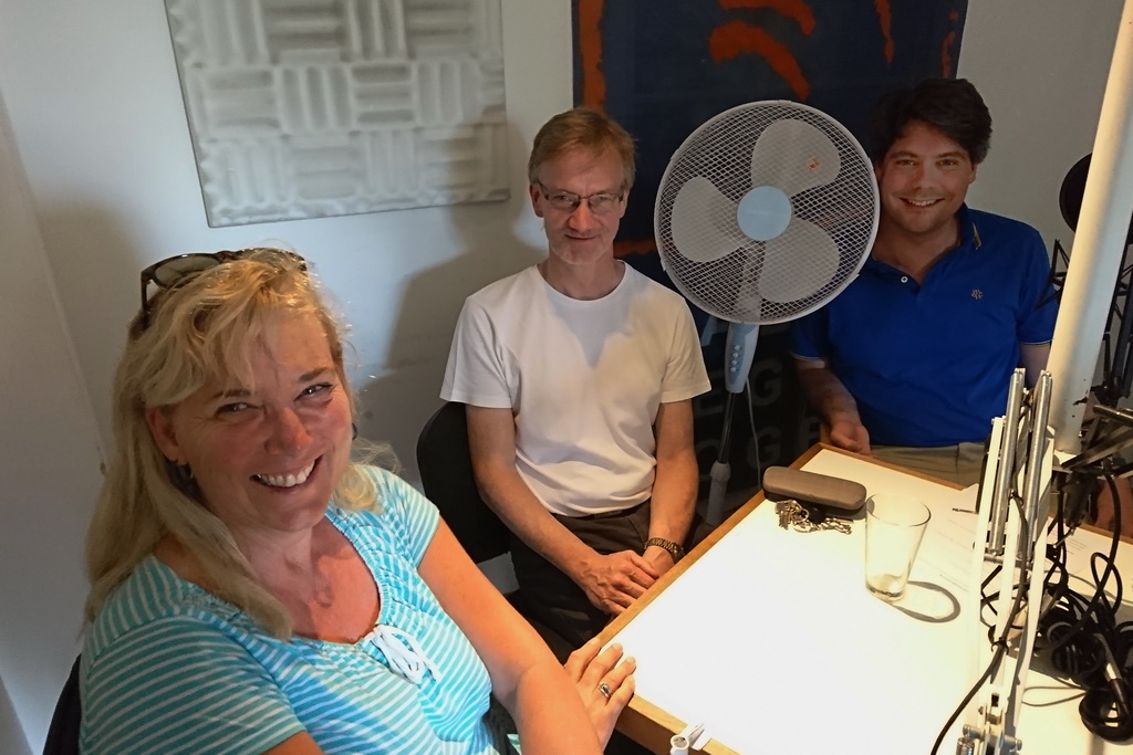 Bernhard, Tobi und Moni